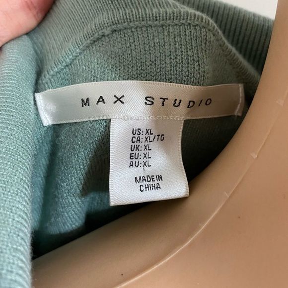 MAX STUDIO Turquoise Sweatshirt - Picture 5 of 6